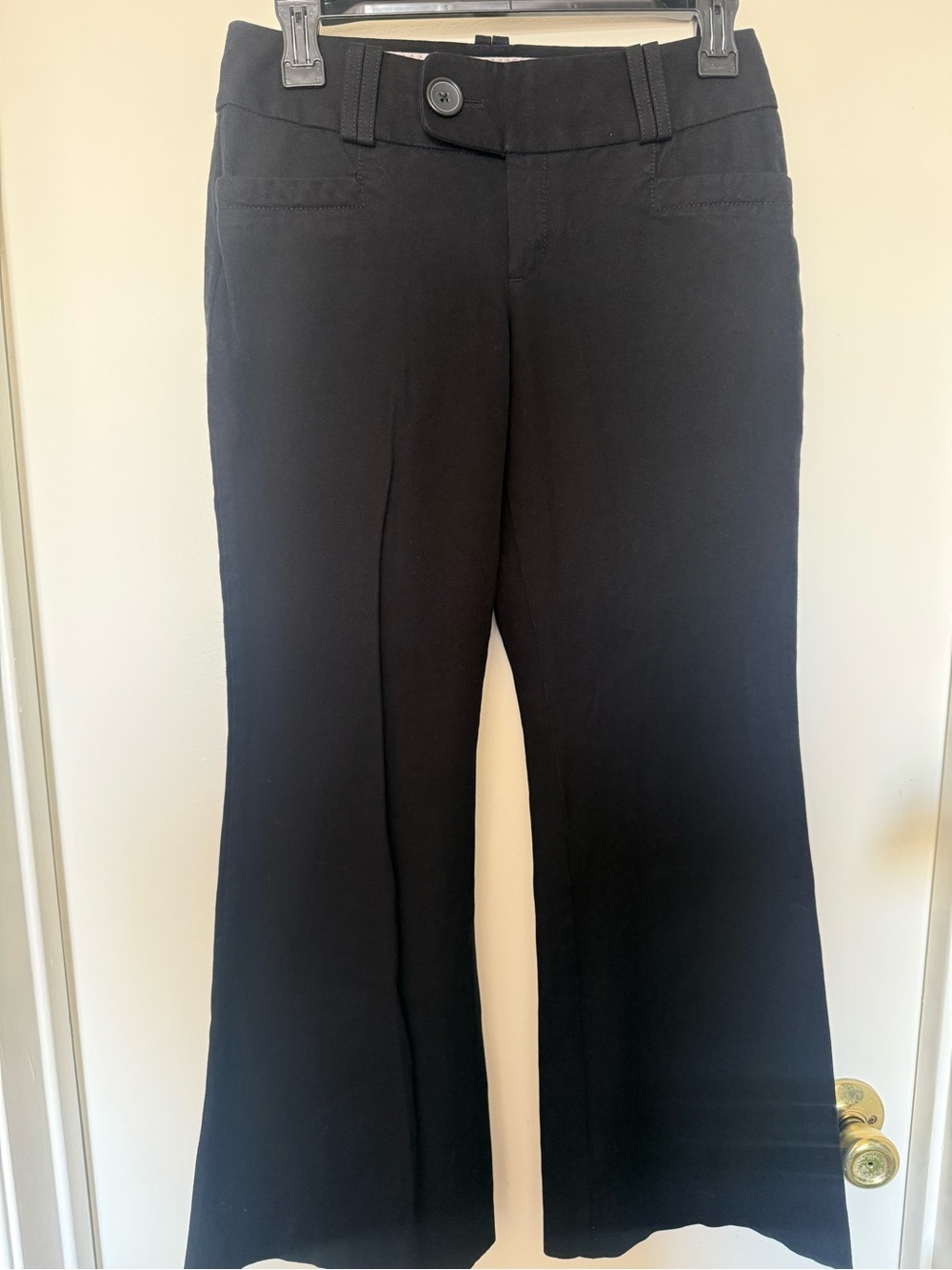 Banana Republic Martin Fit Stretch Petite Black Dress Pants Size 2P